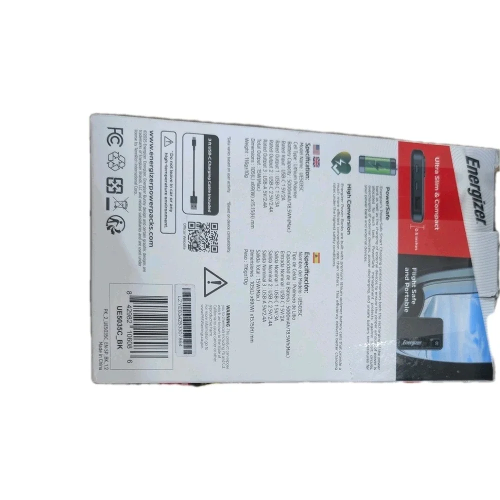 Bb Lot of 22 Energizer MAX 5000mAh 15W USB-C 3-Port Power Banks As-Is